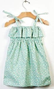 Eva Frilly Dress - Blue Floral