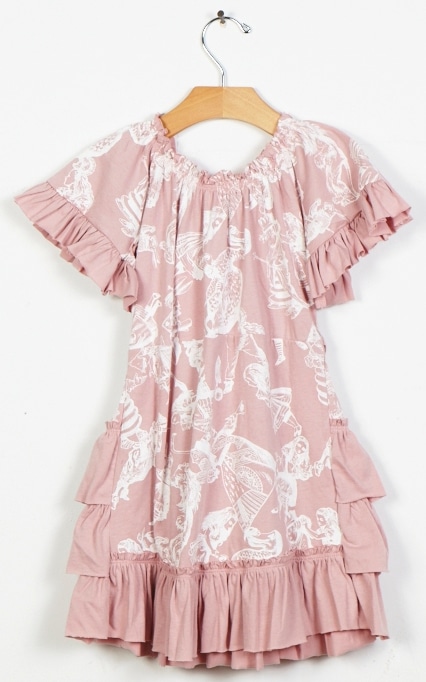 Vintage Pink Bustle Dress