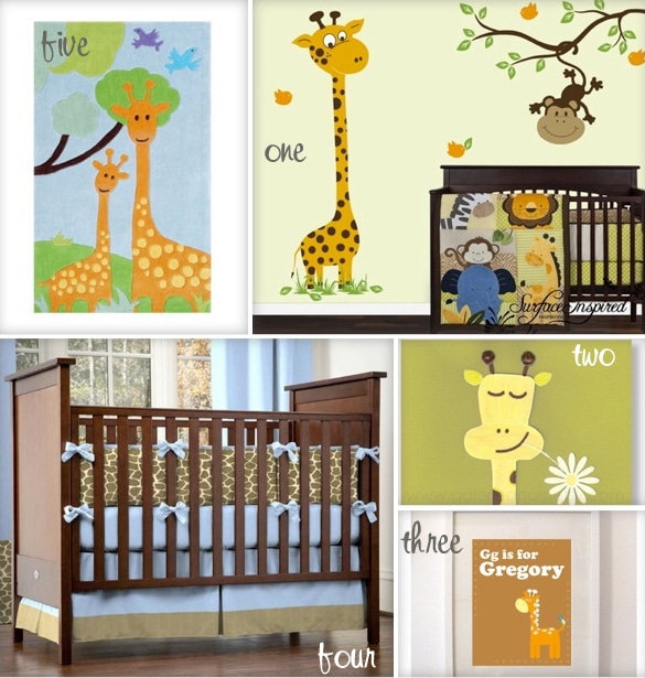 giraffe baby decor