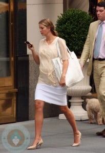A pregnant Ivanka Trump out in NYC