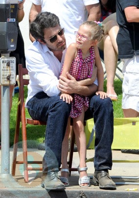 Ben Affleck with daughter Violet at 4th of July Parade