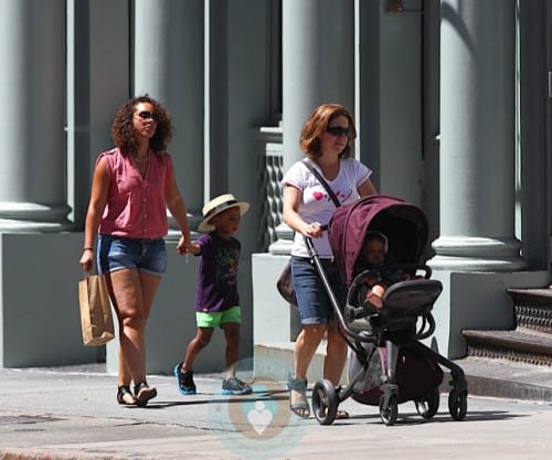 Alicia Keys with her son, Egypt and stepson, Kassem Dean Jr