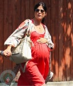 Very Pregnant Selma Blair in LA