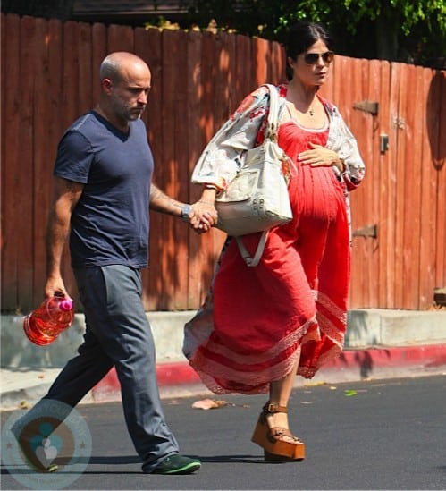 Very Pregnant Selma Blair in LA