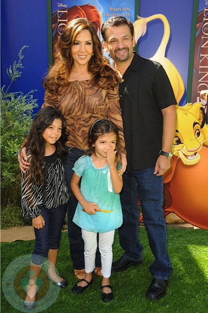Maria Canals- Barrera with husband David and daughters Bridget and Madeleine