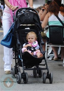 Bethenny Frankel with daughter Bryn Hoppy in the West Village