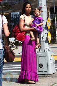 Padma Lakshmi and daughter Krishna in NYC