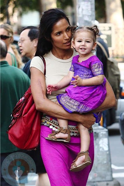 Padma Lakshmi and daughter Krishna in NYC