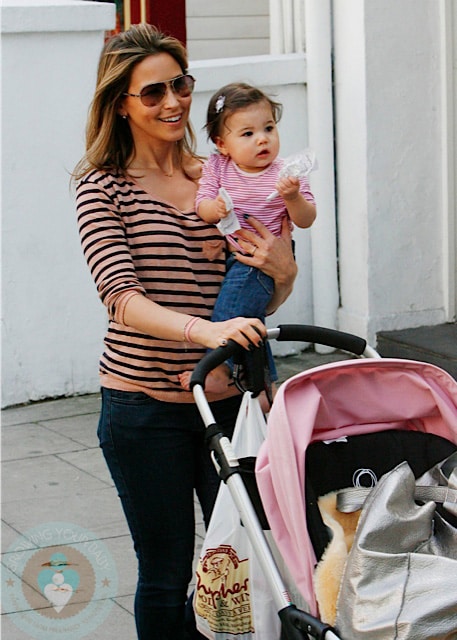 Rachel Stevens with baby Amelie