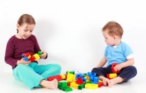 2 children playing