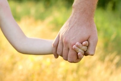 Father/child holding hands