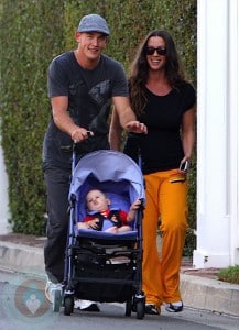 Alanis Morissette with her husband Mario Treadway and son Ever