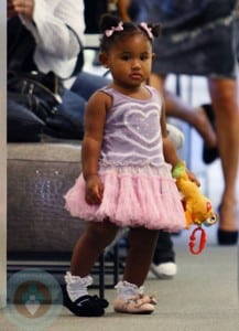 Christina Milian at Fred Segal with her daughter Violet Nash