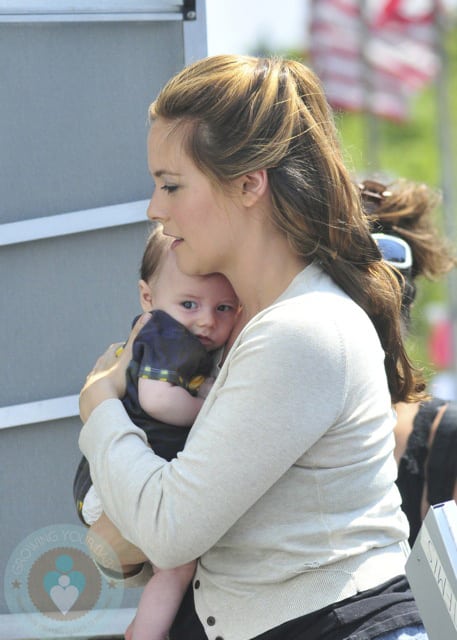 Alicia Silverstone with her son Bear Jarecki