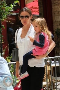 Jennifer Garner with daughter Seraphina at American Girl
