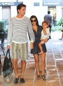 Kourtney Kardashian and Scott Disick with son Mason in NYC