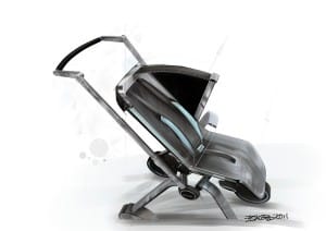 Artist Rendering of Porche P’4911 stroller