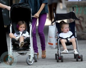 Tabitha and Marion Broderick out in Soho