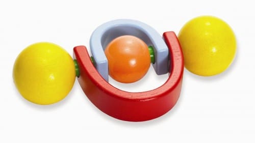 Image of recalled Manhattan Toy Twirlla Wooden Rattle