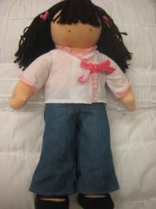 Photo of recalled Pottery Barn Dolls