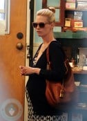 Pregnant January Jones shopping in LA