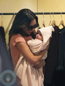 Victoria Beckham and daughter Harper in Marc Jacobs