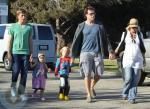 Tori Spelling and Dean McDermott with their kids Jack, Liam and Stella