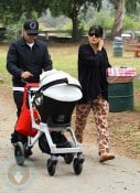 Selma Blair & Jason Bleick with baby Arthur