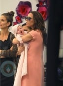 Victoria Beckham and daughter Harper in Marc Jacobs