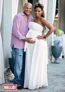 Pregnant Melanie Brown and husband Stephen Belafonte