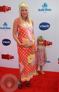 Tori Spelling and daughter Stella