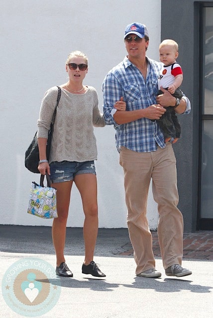 Ali Larter with Hayes and Teddy McArthur