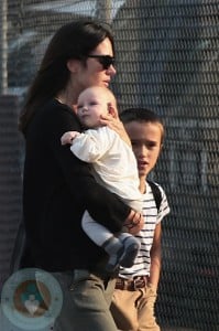 Jennifer Connelly with daughter Agnes and son Stellan