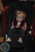 Aviana LeGallo in her All Black Chameleon stroller