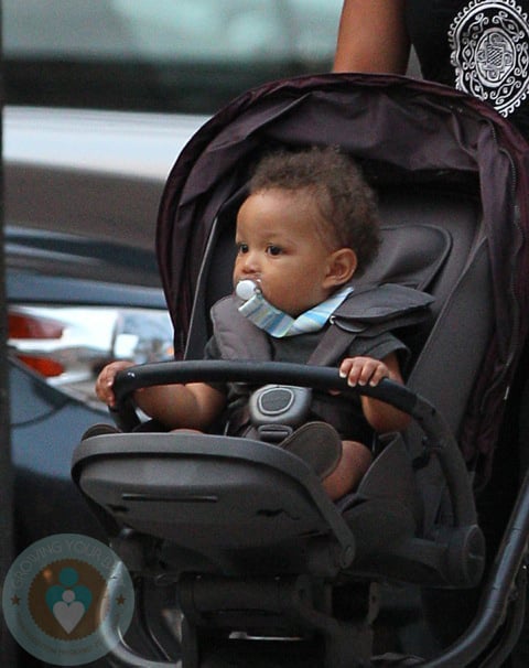 Alicia Keys and Son Egypt Dean in Soho