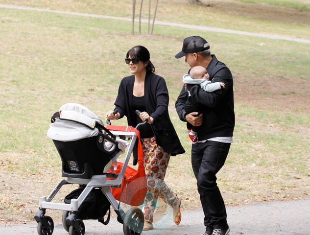 Selma Blair & Jason Bleick with baby Arthur