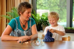 Mom with son Down's Syndrome