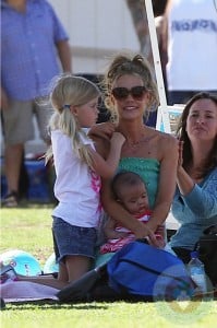 Denise Richards with daughters Lola and Eloise