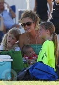 Denise Richards with daughters Lola, Sam and Eloise
