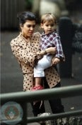 Kourtney Kardashian and son Mason Disick at the Central Park Zoo