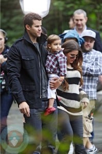 Kris Humphries and Khloe Kardashian with Mason at the Central Park Zoo