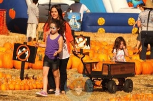 Soleil Moon Frye with daughters Poet & Jagger at Mr