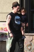 Colin Farrell with son Henry out in LA