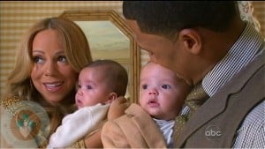 Mariah Carey and Nick Cannon with twins Moroccan and Monroe