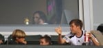 Beckham boys at the Galaxy game