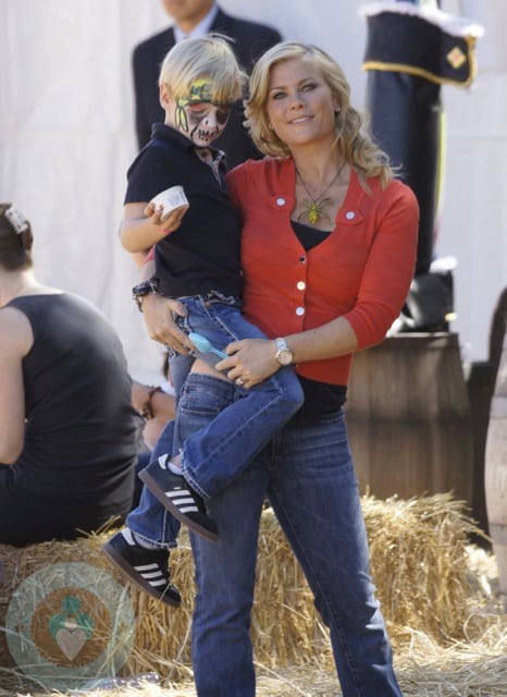Alison Sweeney with son Ben at Mr