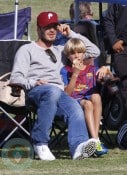 David Beckham with son Romeo