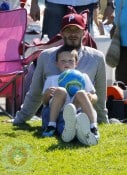 David Beckham with son Cruz