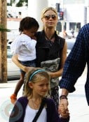 Heidi Klum with daughters Lou and Leni at Mr