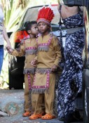 Johan and Henry Samuel dressed as Indians